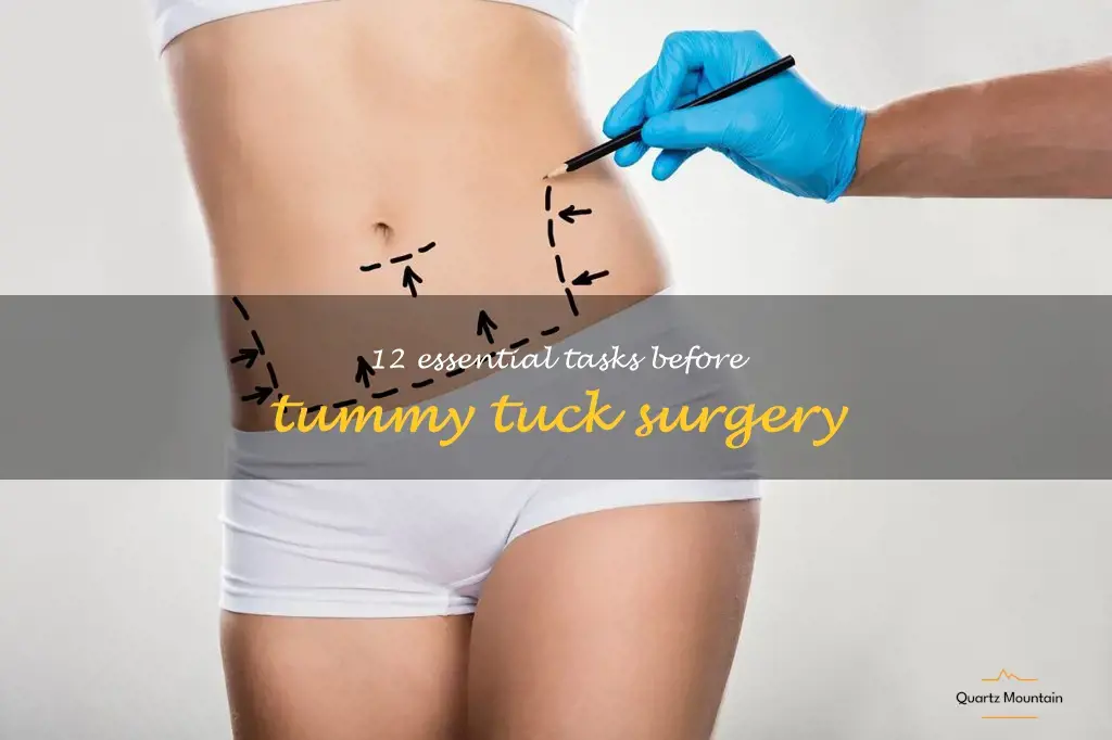 things to do before tummy tuck surgery