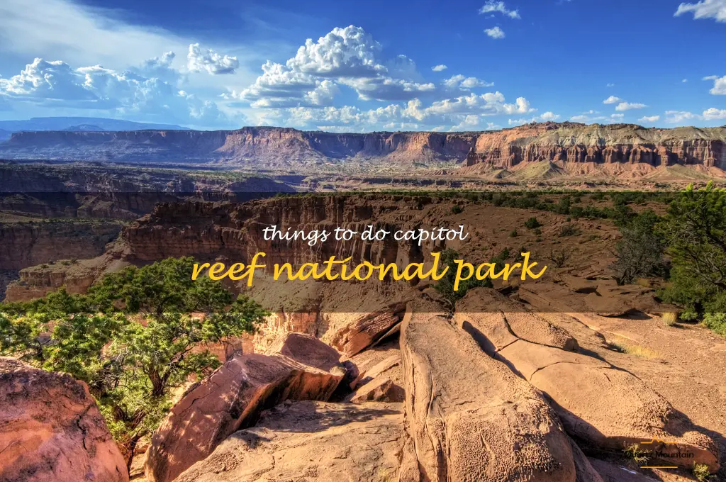 things to do capitol reef national park