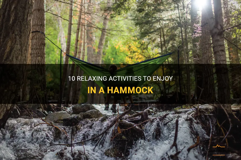 things to do in a hammock