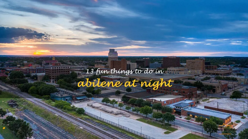 things to do in abilene at night