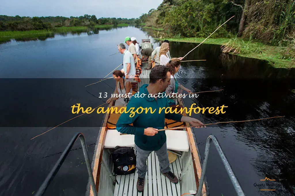 things to do in amazon rainforest