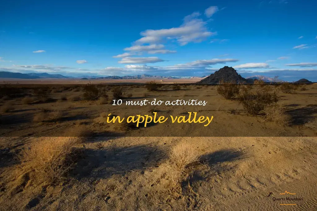 things to do in apple valley