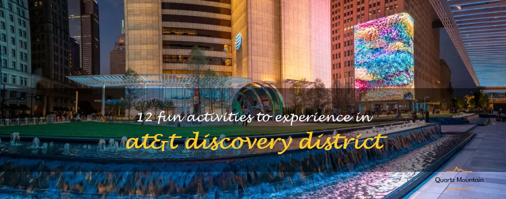 things to do in at&t discovery district