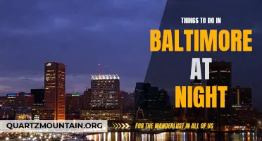 13 Amazing Things to Do in Baltimore at Night
