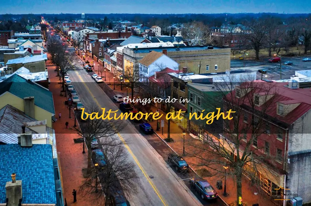 things to do in baltimore at night