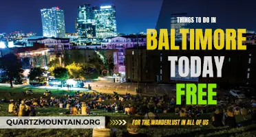 13 Fun Free Activities to Enjoy in Baltimore Today
