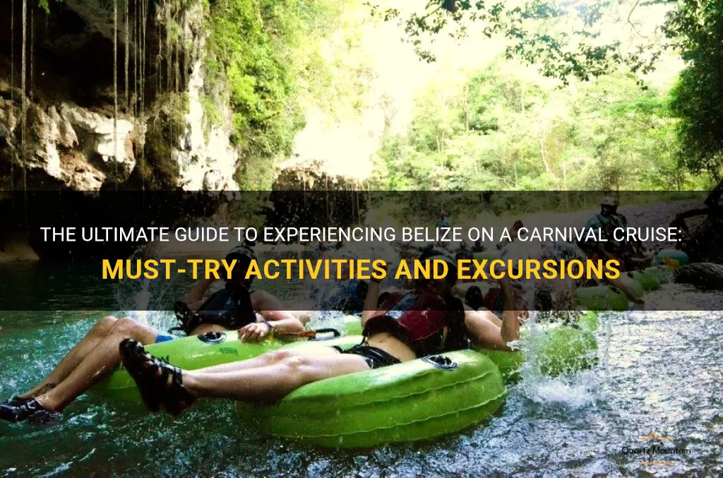things to do in belize carnival cruise