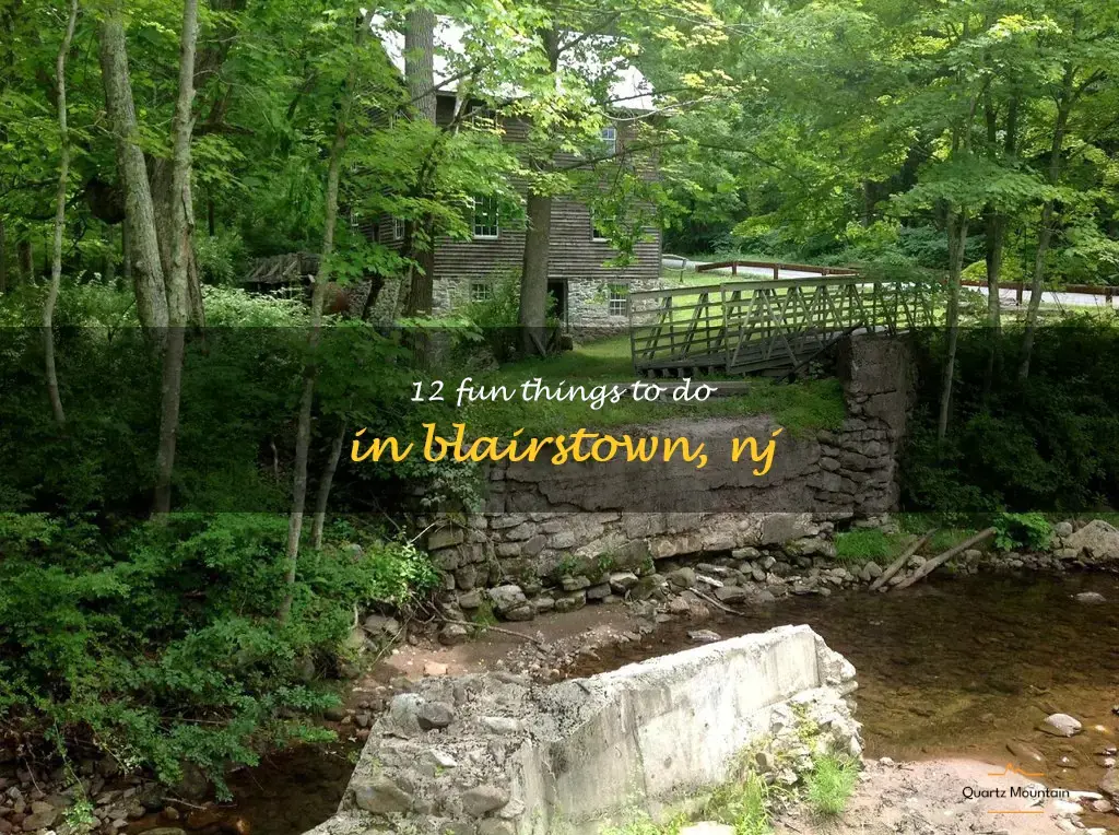 things to do in blairstown nj