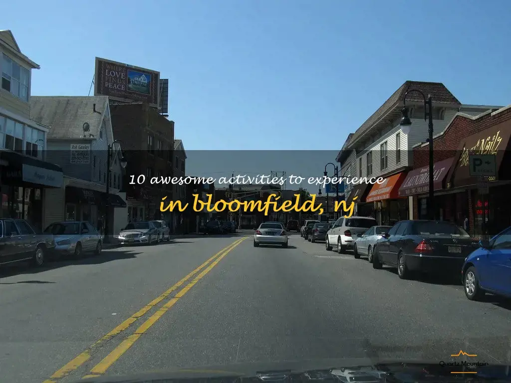 things to do in bloomfield nj