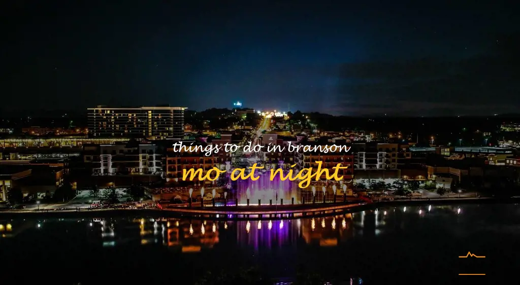 things to do in branson mo at night