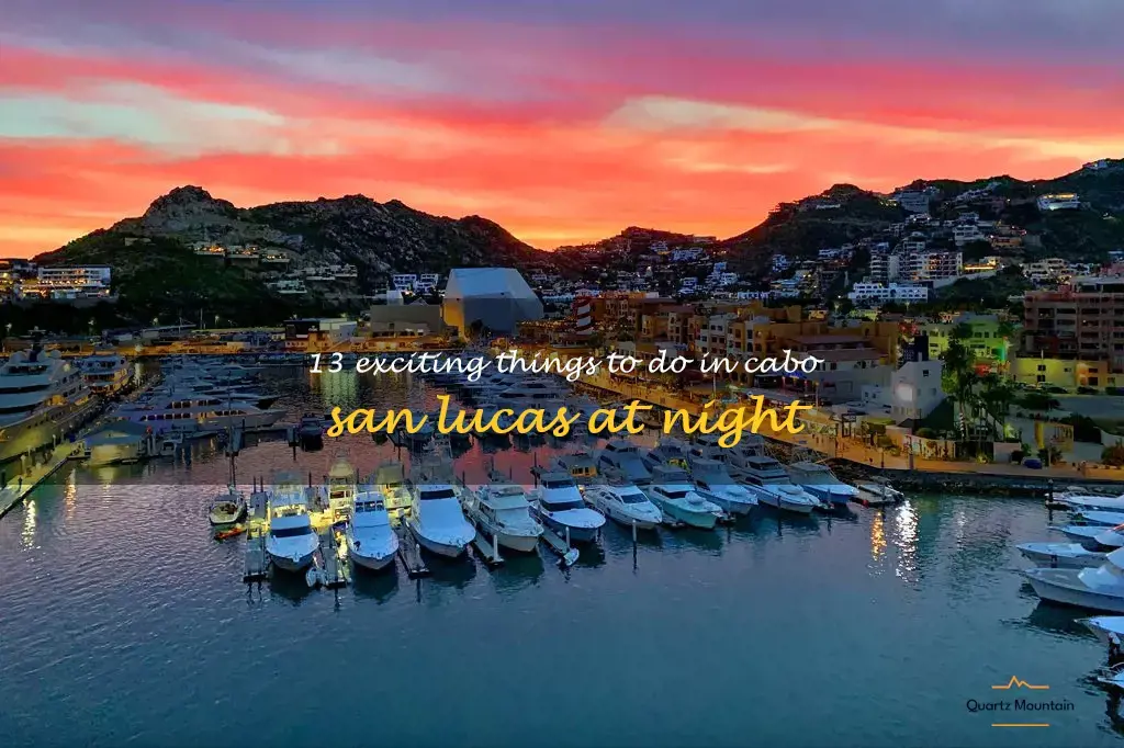 things to do in cabo san lucas at night