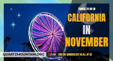 November Activities in California