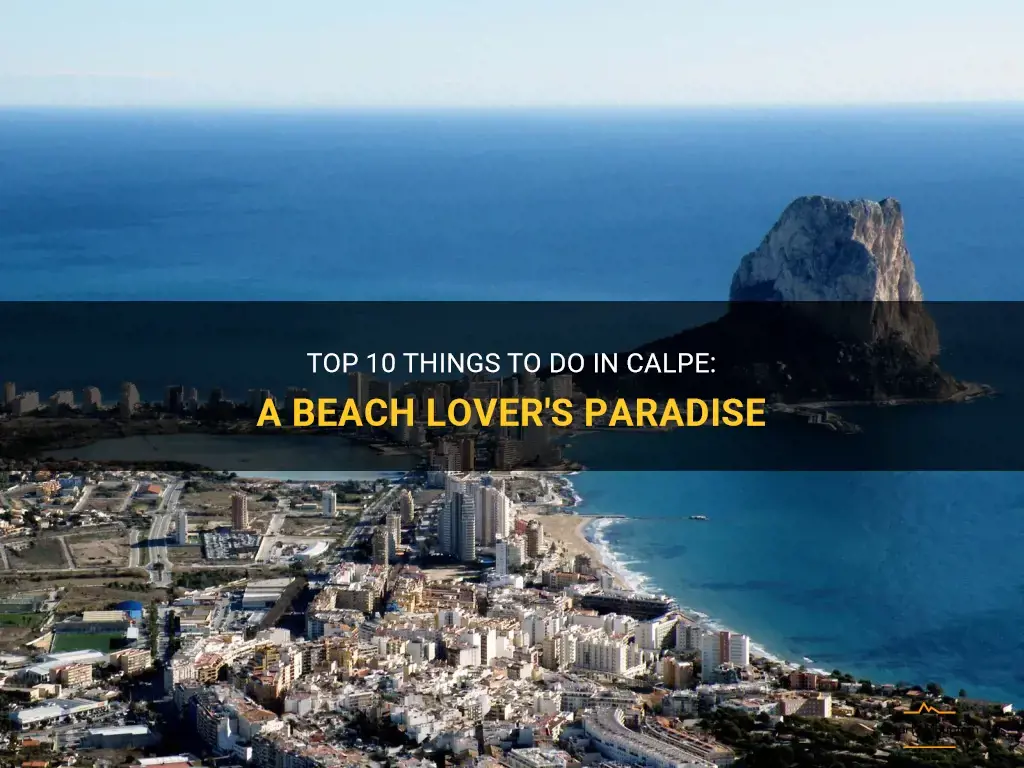 things to do in calpe