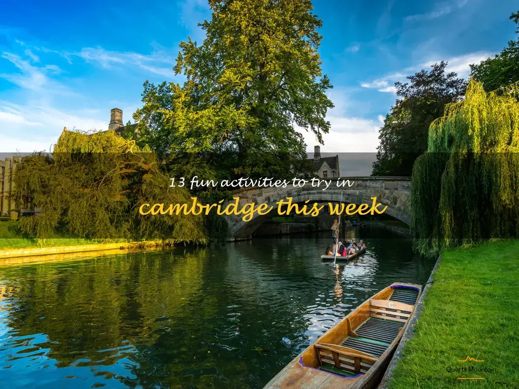 things to do in cambridge this week
