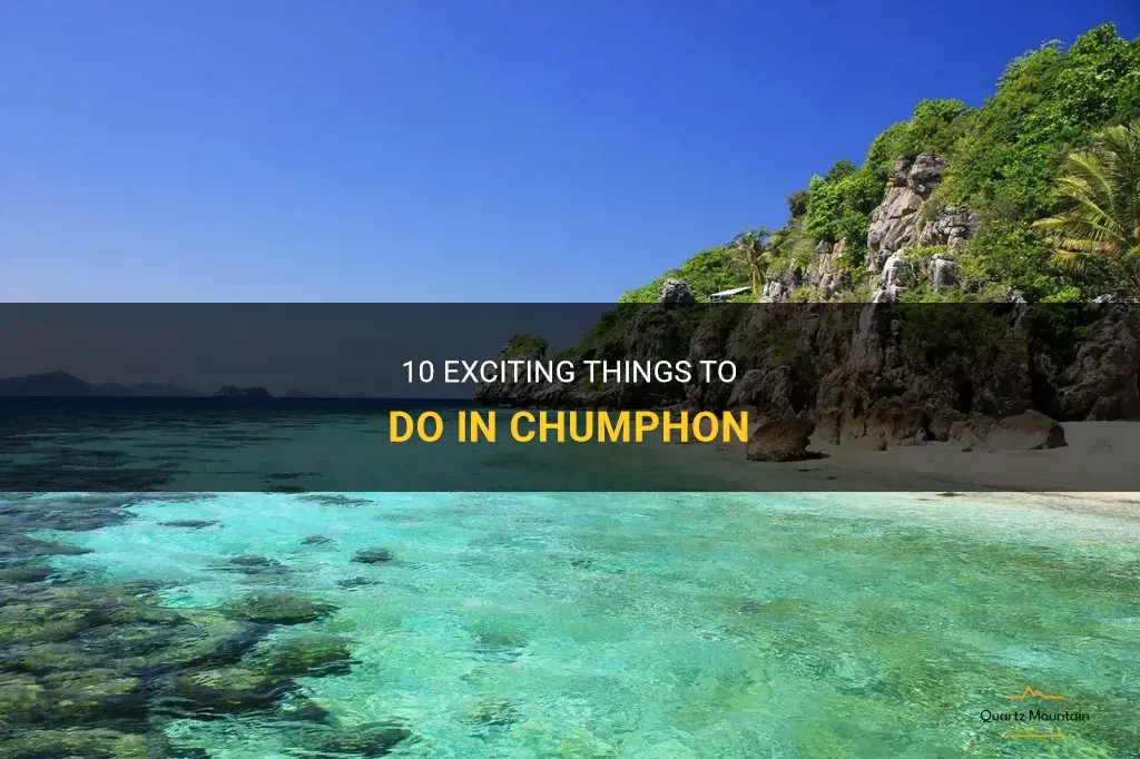 things to do in chumphon