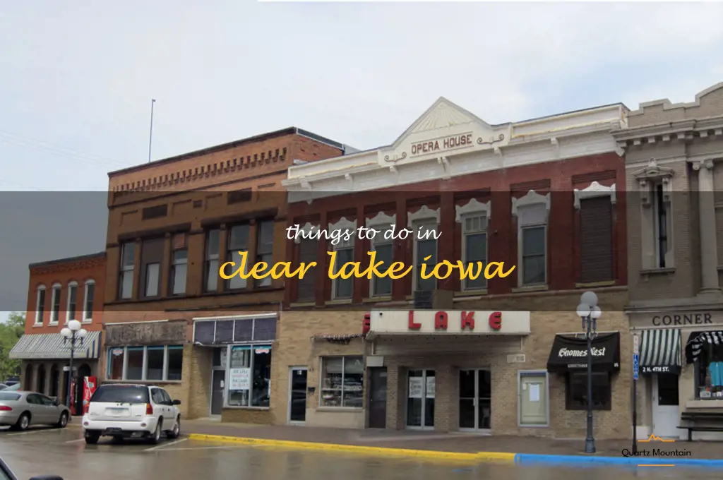 things to do in clear lake iowa