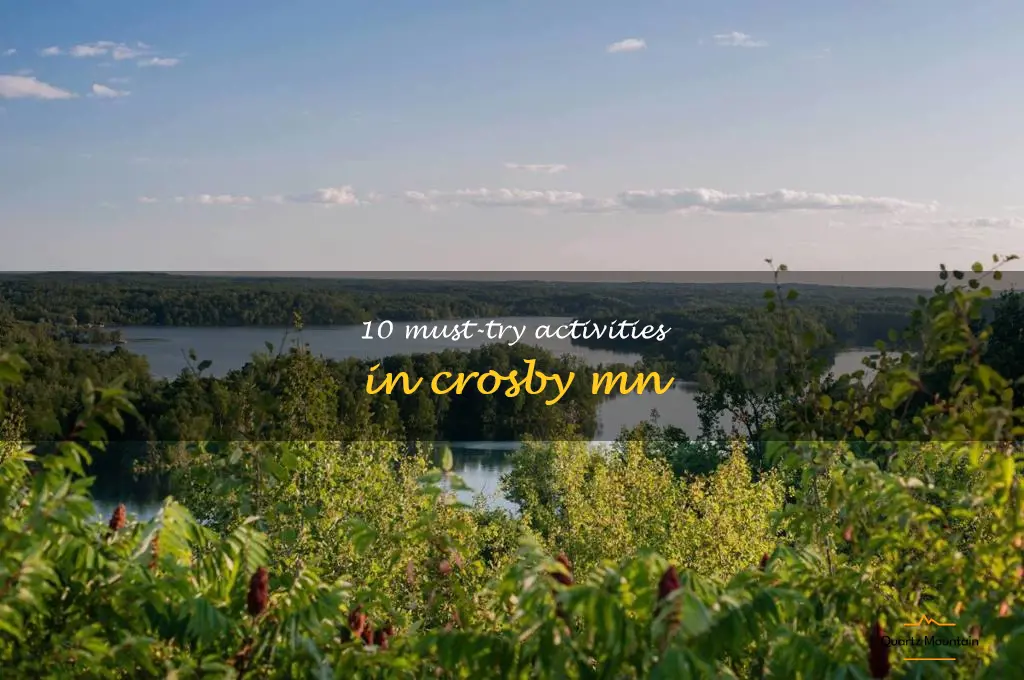 things to do in crosby mn