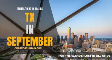 Top 10 Exciting Events and Activities to Enjoy in Dallas, TX this September