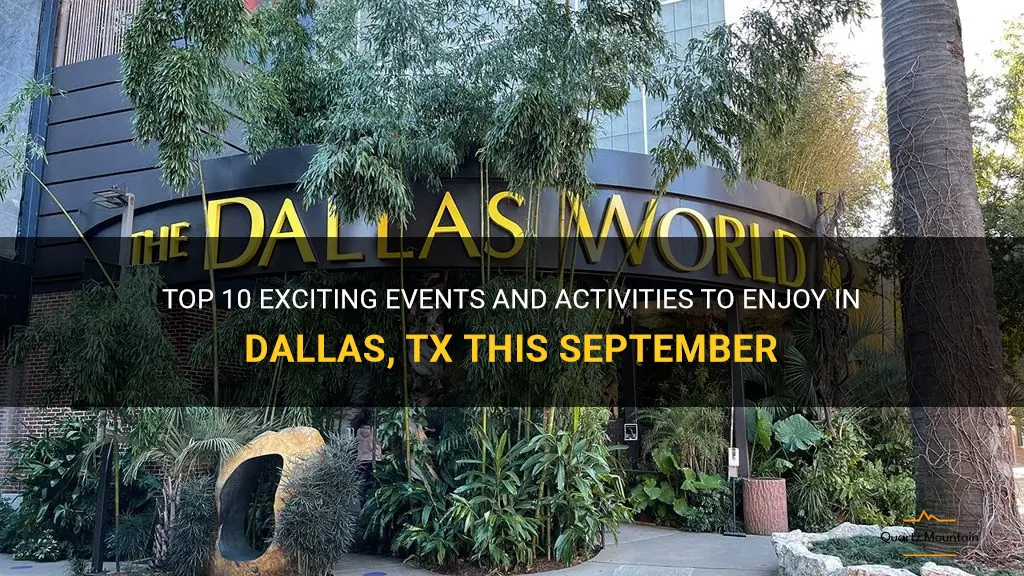 things to do in dallas tx in september