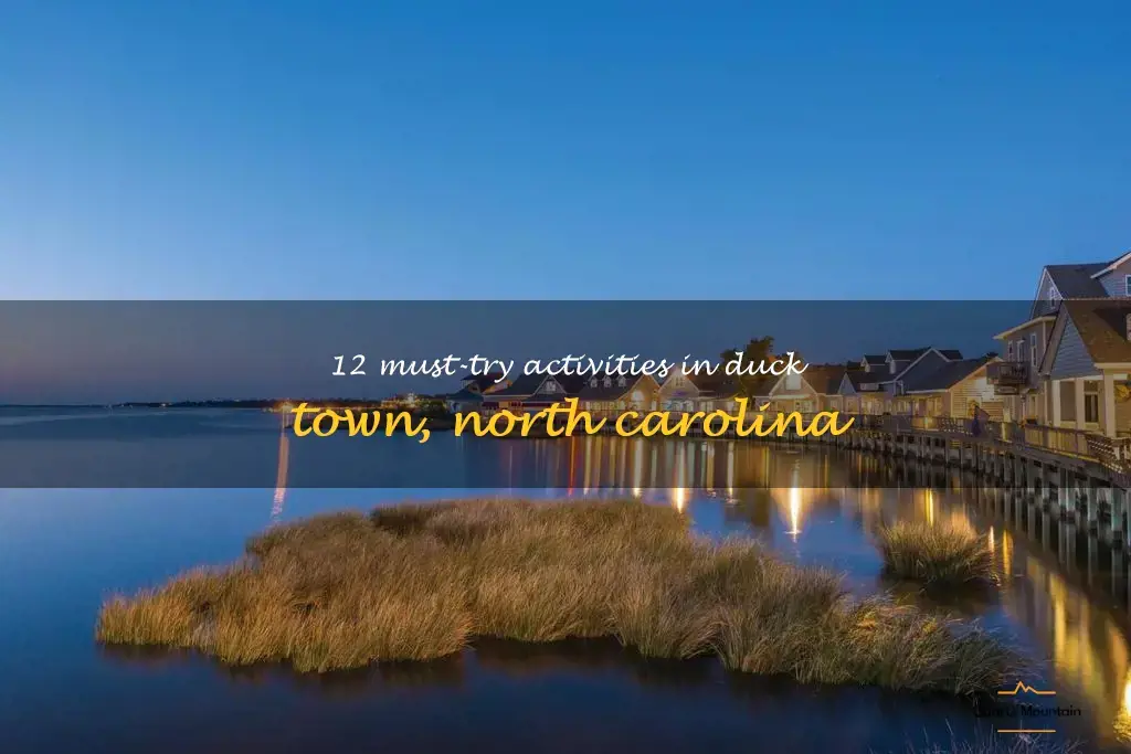 things to do in duck Town in North Carolina