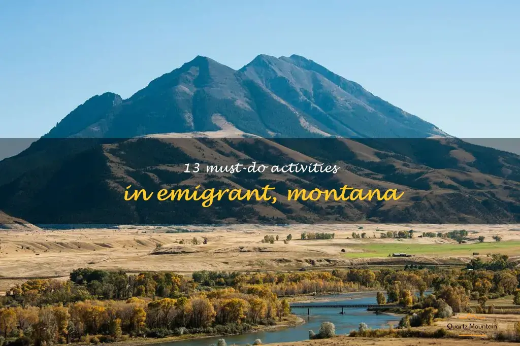 things to do in emigrant montana