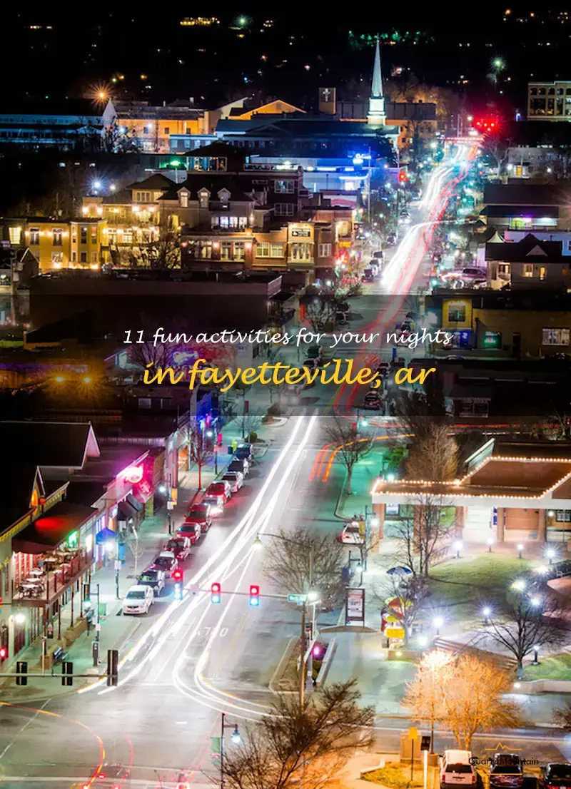 things to do in fayetteville ar at night