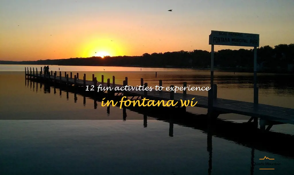 things to do in fontana wi