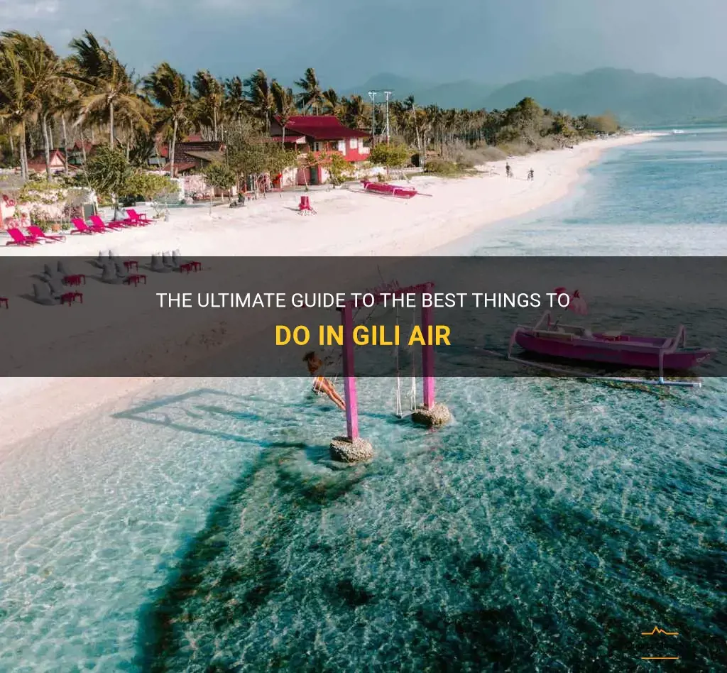things to do in gili air