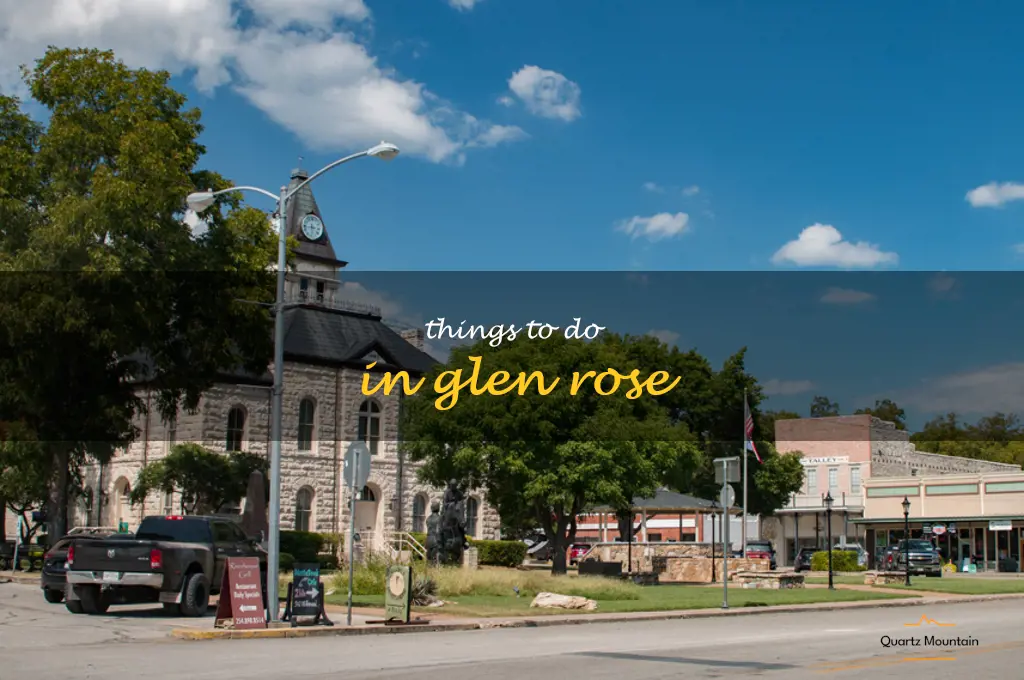 things to do in glen rose