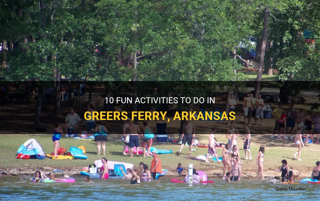 things to do in greers ferry arkansas
