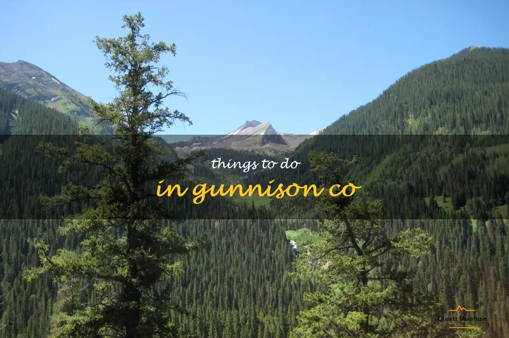 things to do in gunnison co