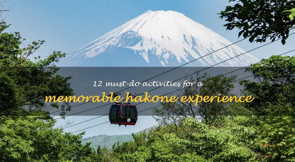 things to do in hakone