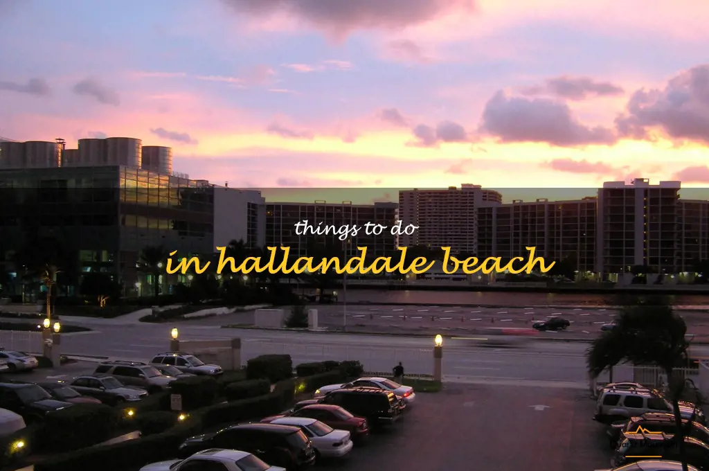 things to do in hallandale beach