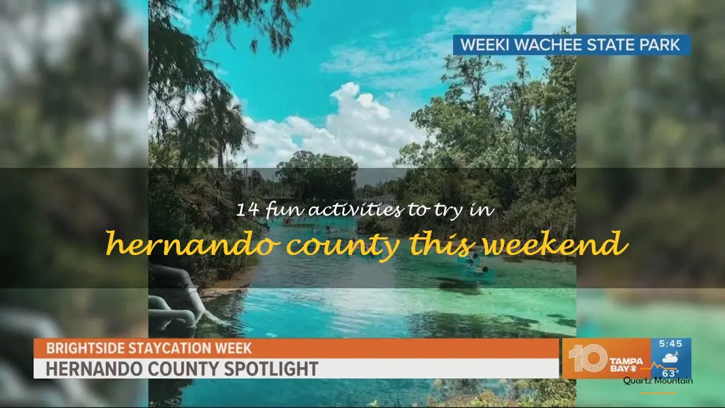 things to do in hernando county this weekend