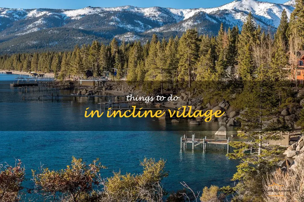 things to do in incline village
