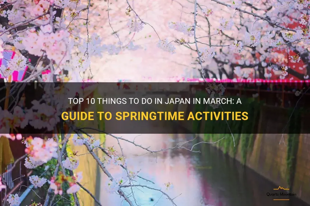 things to do in japan in march