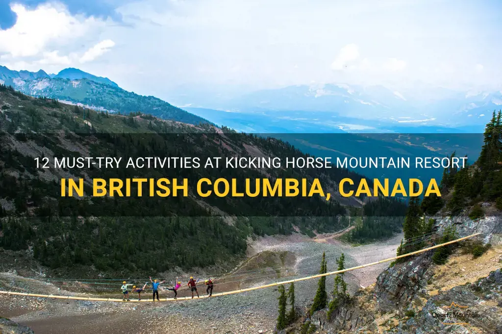 things to do in Kicking Horse Mountain Resort in British Columbia, Canada