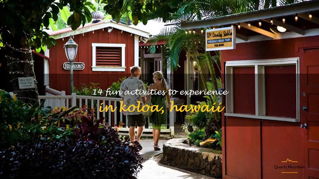 things to do in koloa hawaii