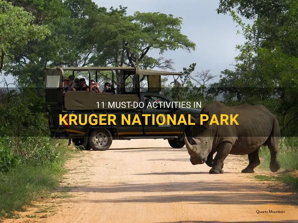 things to do in kruger national park