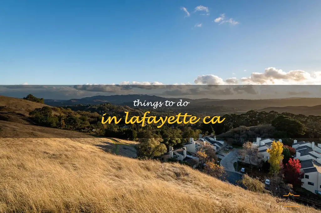 things to do in lafayette ca