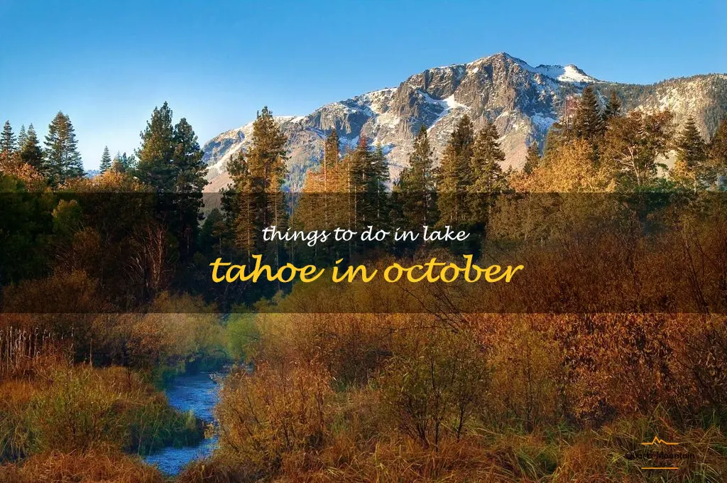 things to do in lake tahoe in october