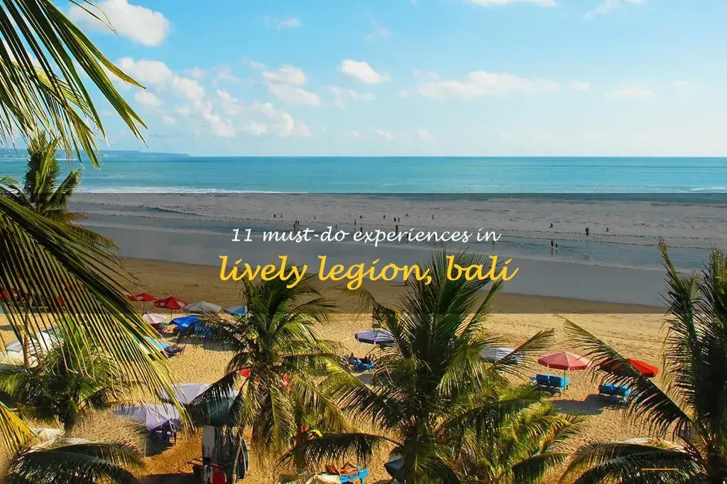 things to do in legion Bali in Indonesia