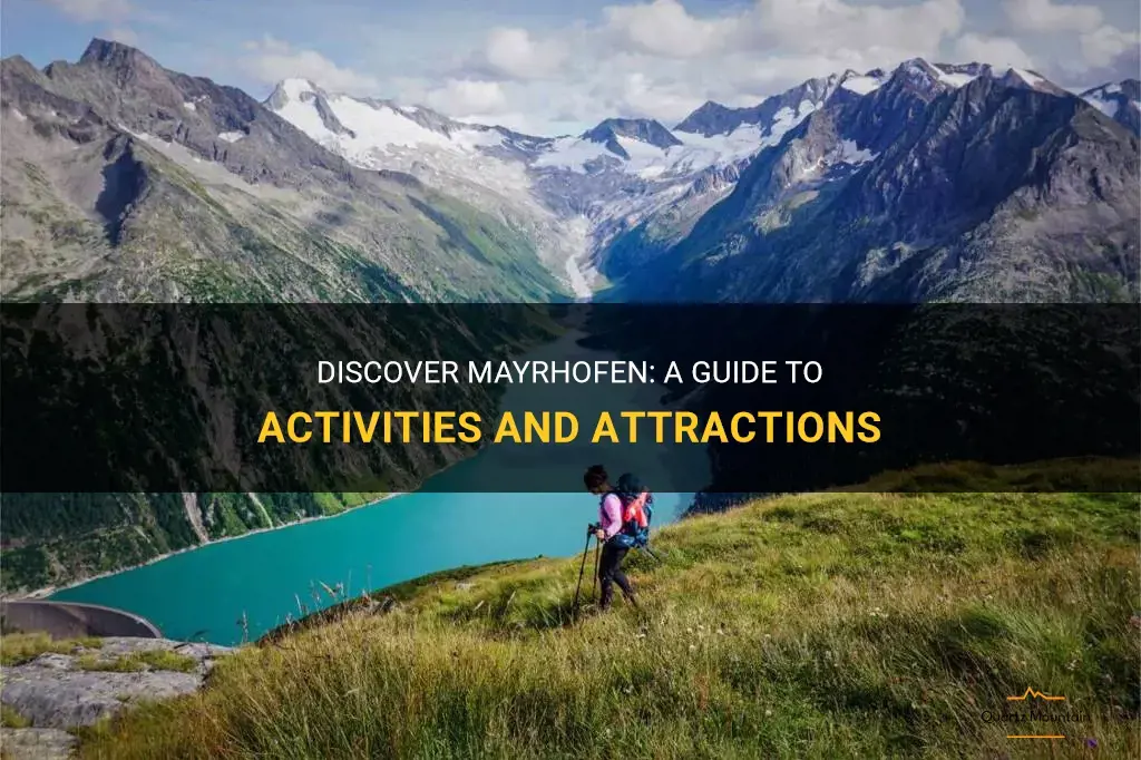 things to do in mayrhofen