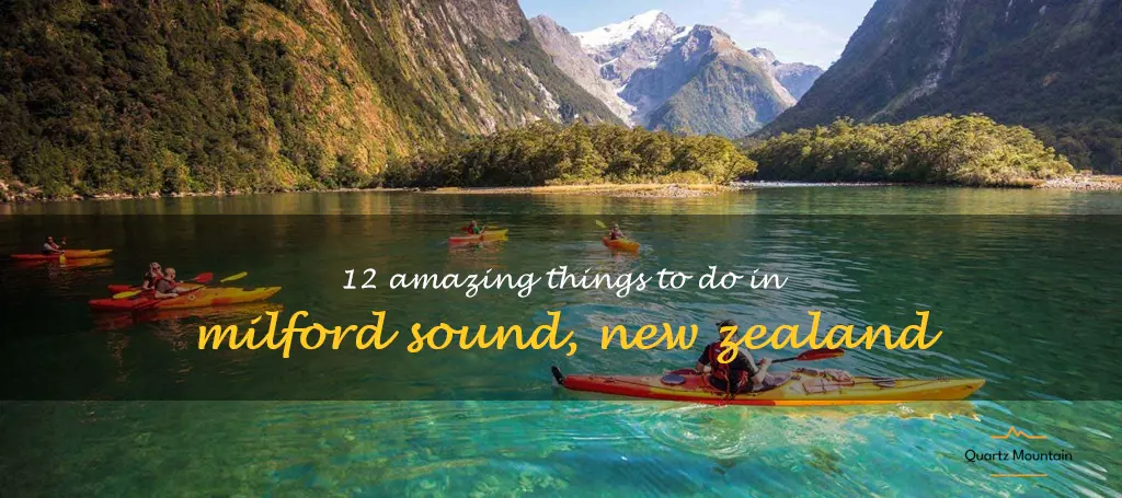 things to do in milford sound new zealand