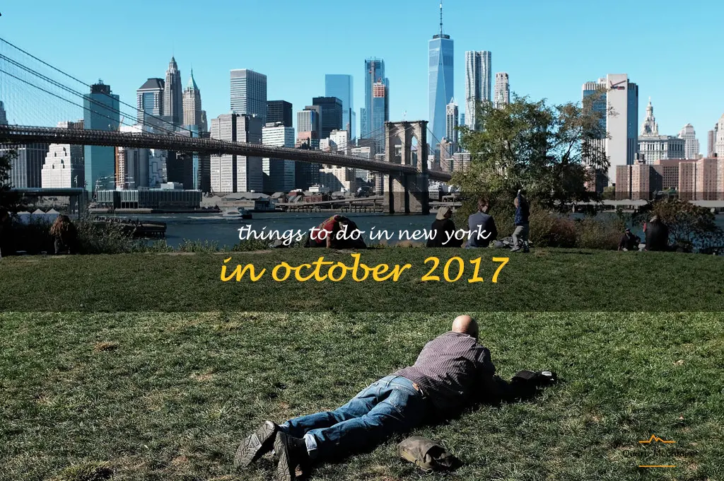 things to do in new york in october 2017