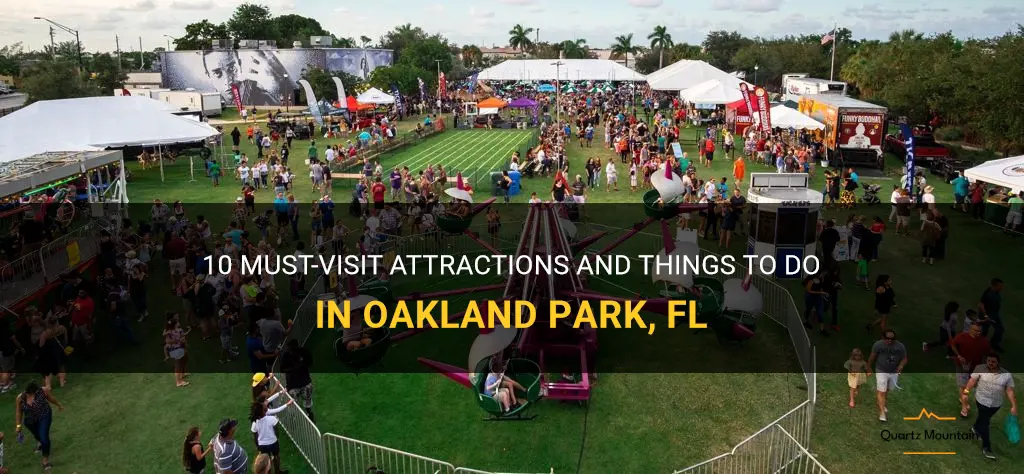 things to do in oakland park fl