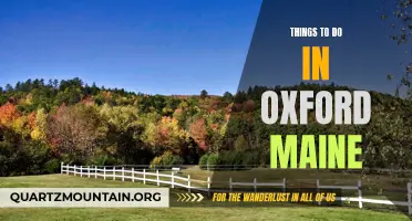 Exploring Oxford: A Guide to Activities and Attractions in Maine
