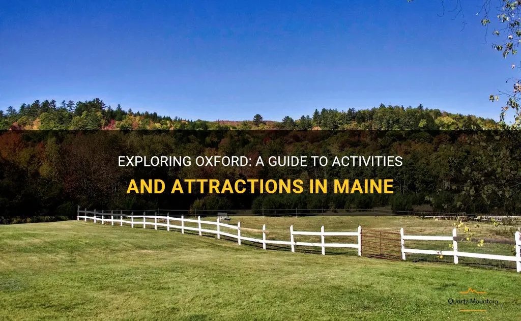 things to do in oxford maine