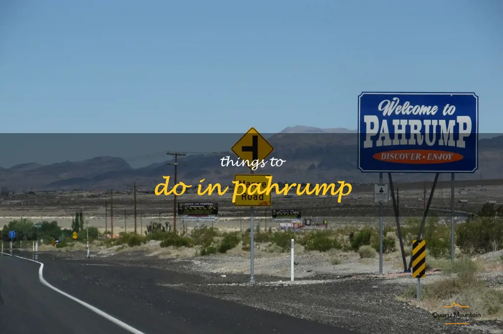 things to do in pahrump