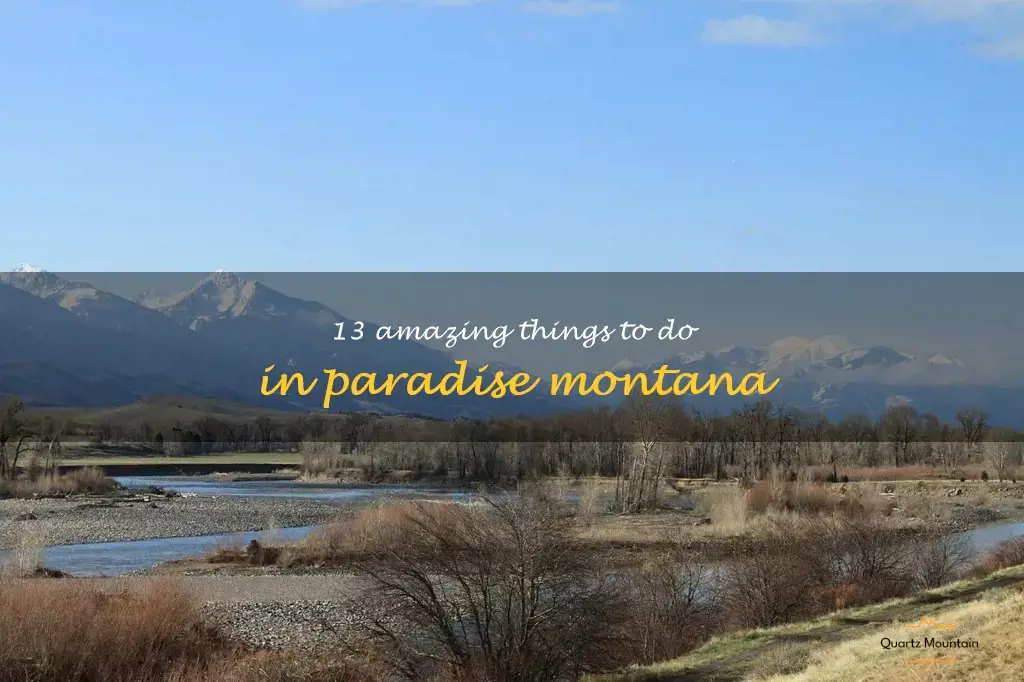 things to do in paradise montana